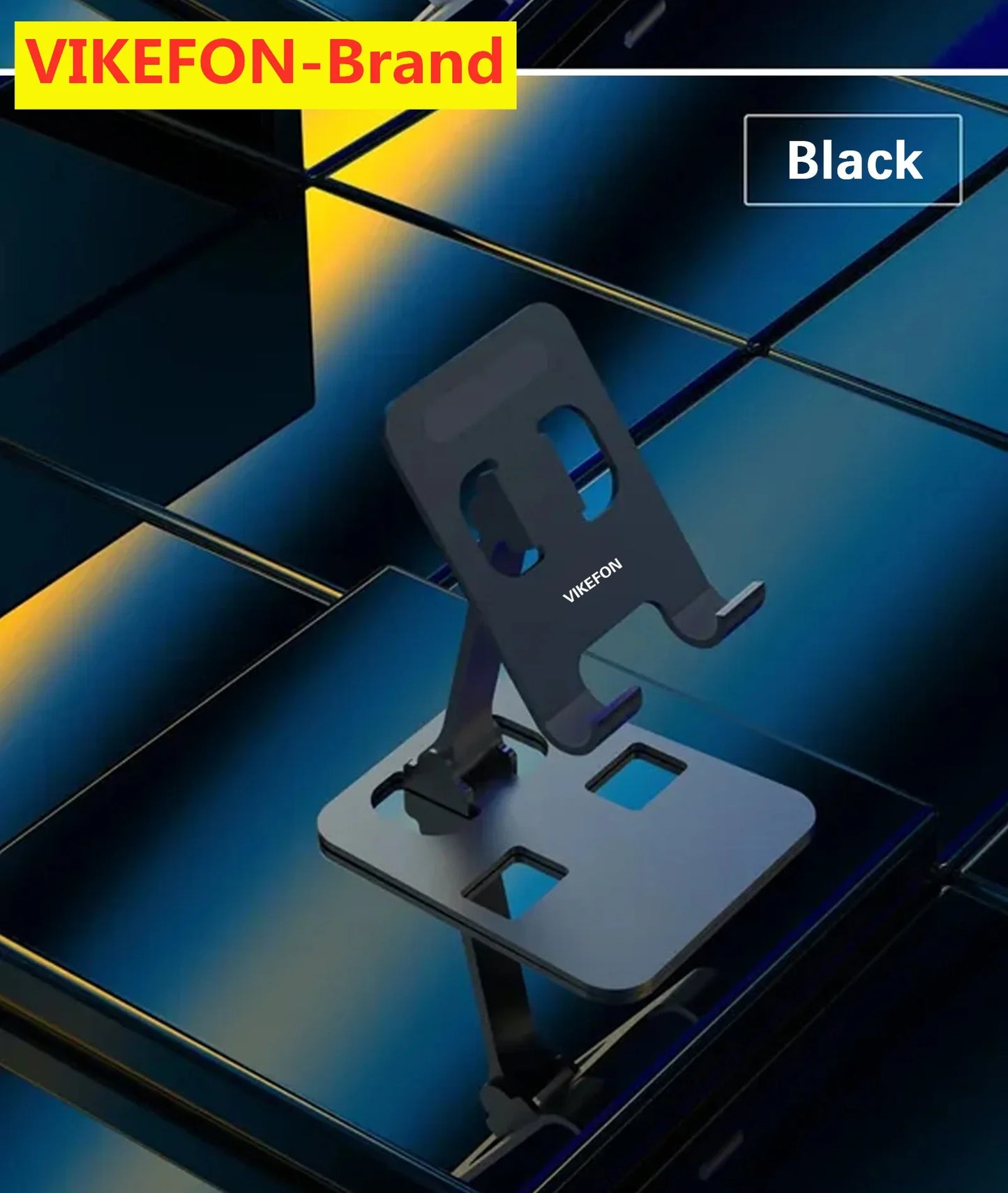 VIKEFON Aluminium Alloy Prenosný držiak na tablet pre iPad Nastaviteľný Flexibilný skladací Lazy Desktop Live Držiak na mobilný telefón