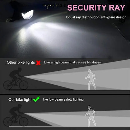 Predné svetlá na horský bicykel USB LED Dobíjacie vodotesné predné svetlo na horský bicykel Bezpečnostné výstražné svetlo na bicykel Cyklistické príslušenstvo