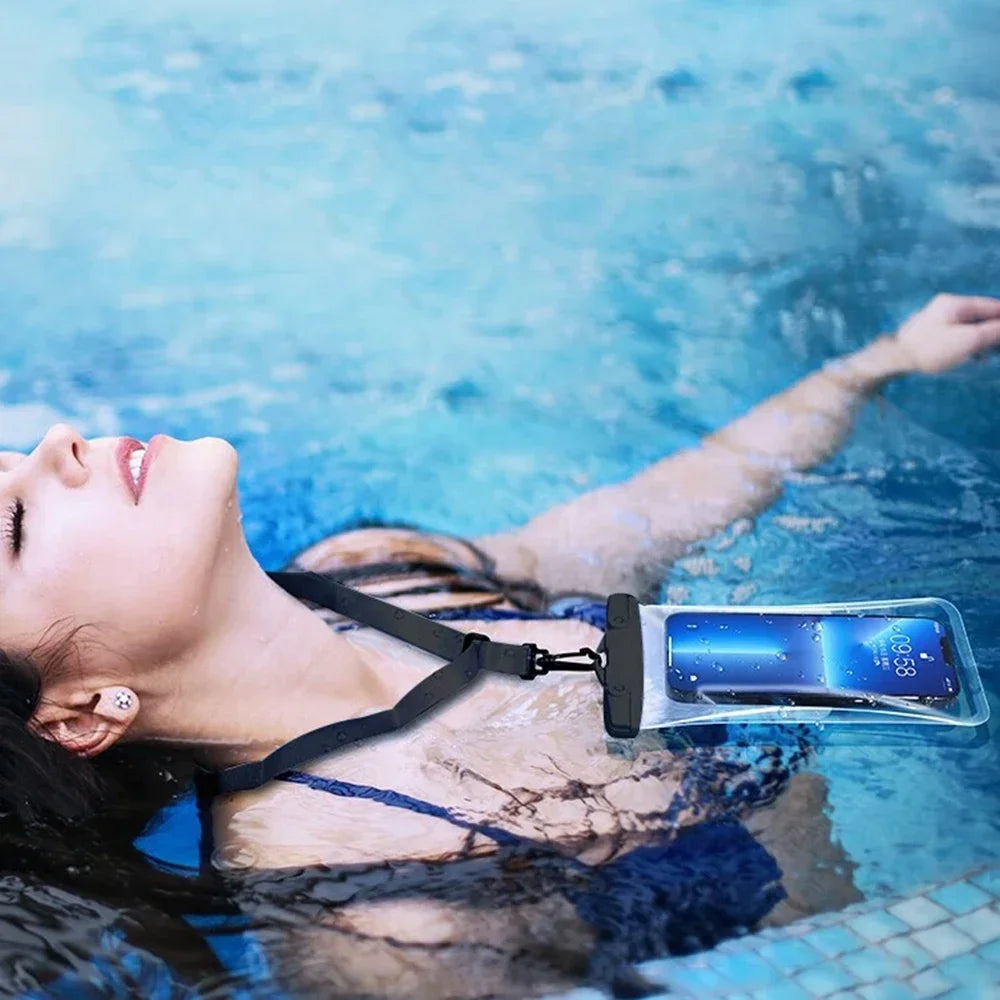 Vodotesné puzdro na telefón Vodotesné plavecké puzdro Univerzálny ochranný kryt pod vodou pre iPhone Samsung s uhlopriečkou do 6,7"