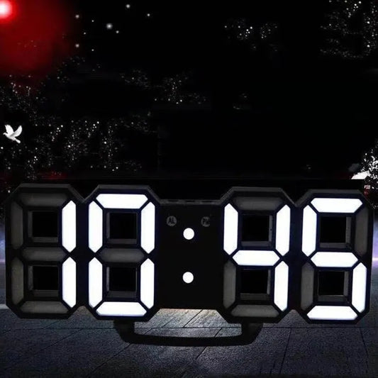 3D mini hodiny LED digitálne nástenné hodiny Stolové hodiny Elektronický budík Hodiny do obývačky Nástenné hodiny pre domácich majstrov