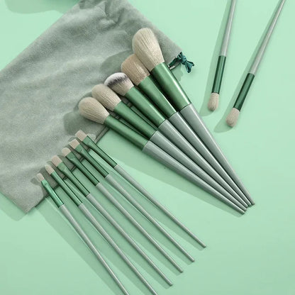 Sada 13 ks štetcov na líčenie Eye Shadow Foundation Women Kozmetický štetec na lícenku na očné tiene Beauty Soft Make Up Tools Bag