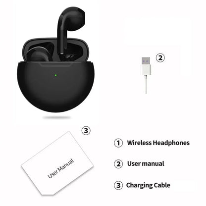 Originálne slúchadlá Air Pro 6 TWS Wireless Bluetooth Headset 5.3 Mini slúchadlá s nabíjacím boxom na mikrofón pre slúchadlá Xiaomi iPhone