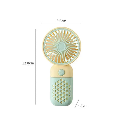 2024 Nový ručný nabíjací ventilátor Kreslený Roztomilý malý študentský nabíjací malý ventilátor Prenosný mini USB ventilátor Mini vreckový 2024 Nový vreckový počítač