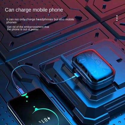 M20 Earbuds TWS Slúchadlá s inteligentným dotykovým ovládaním Bezdrôtové slúchadlá kompatibilné s Bluetooth Vodotesný LED displej s mikrofónom
