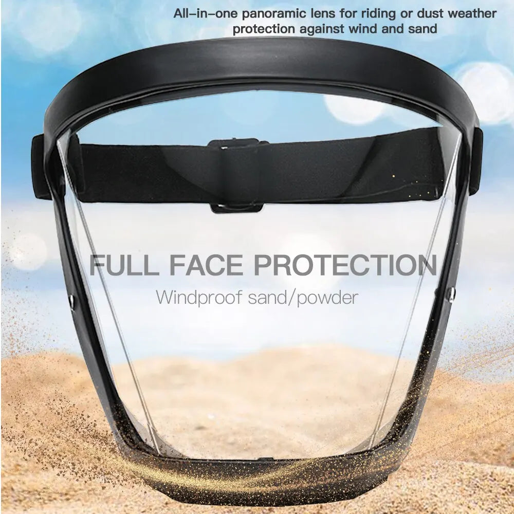 Ochranné okuliare s vysokým rozlíšením Transparentné jazdecké okuliare Antispray Antiprach Antifog and Antiwind Mask