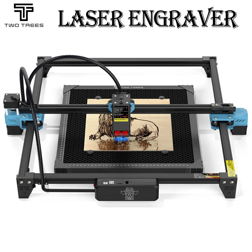 TwoTrees TTS-20 Pro 130W výkonný laserový gravírovací stroj CNC s podporou koncového spínača Offline gravírovací stroj na kovové laserové gravírovanie