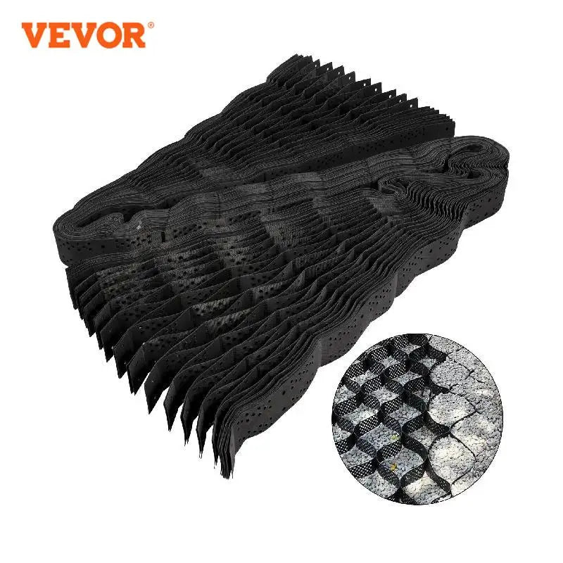 VEVOR Ground Grid Paver Geocell Grid 2 in/3 in Hrubá Geo Grid Čierna 27 x 4 stôp / 25 x 9,5 stôp HDPE Materiál na štrk Dom a záhrada