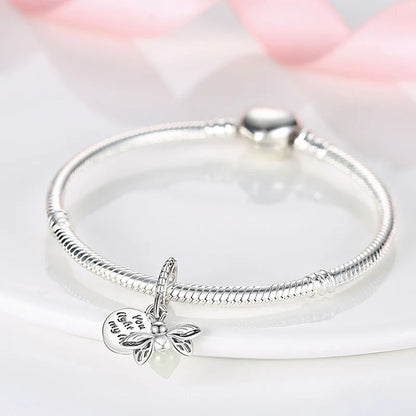 Hot Sale Night Glow Firefly Charm korálky pre Pandora 925 Originálny náramok Dámske 925 Strieborný prívesok Korálka DIY šperk darček