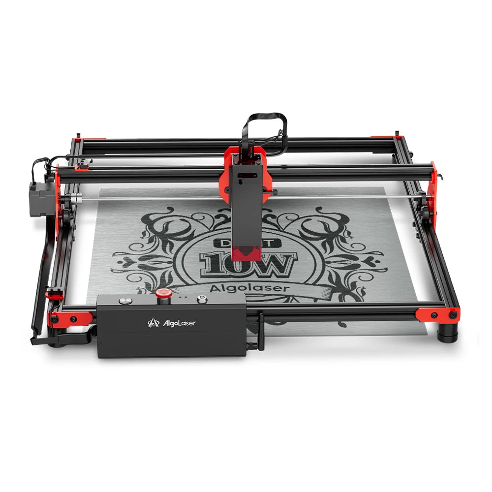 AlgoLaser DIY súprava Laser Master 2 Laserový gravírovací stroj s výkonom 10 W Laserová rezačka a gravírka na drevo a kov 40x40 cm
