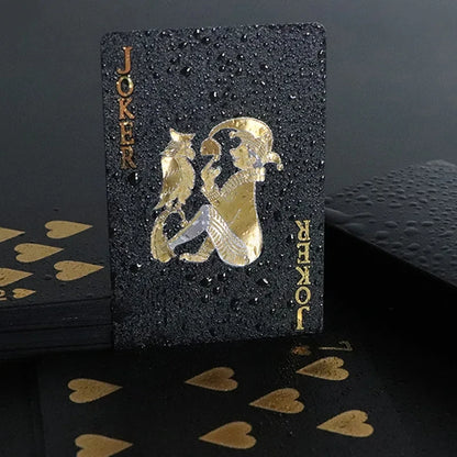 Farba Čiernozlatá Hracia kartová hra Kartová skupina Vodotesný pokerový oblek Magic Dmagic Balíček darčekových stolových hier