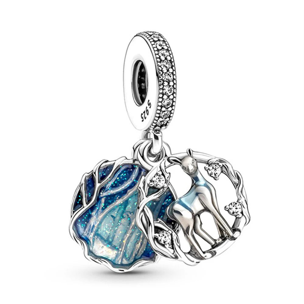Disney Stitch Marvel Rescuer Korálky Star Charms Wars pre originál Pandora 925 mincový strieborný náramok náhrdelník pre ženy šperky