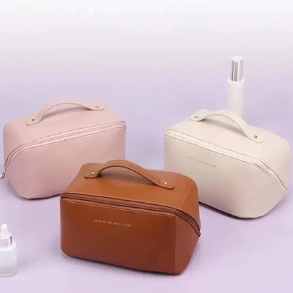 Veľkokapacitná taška na uloženie vankúša, vodeodolná PU koža, prenosná taška na make-up, cestovanie a služobné cesty
