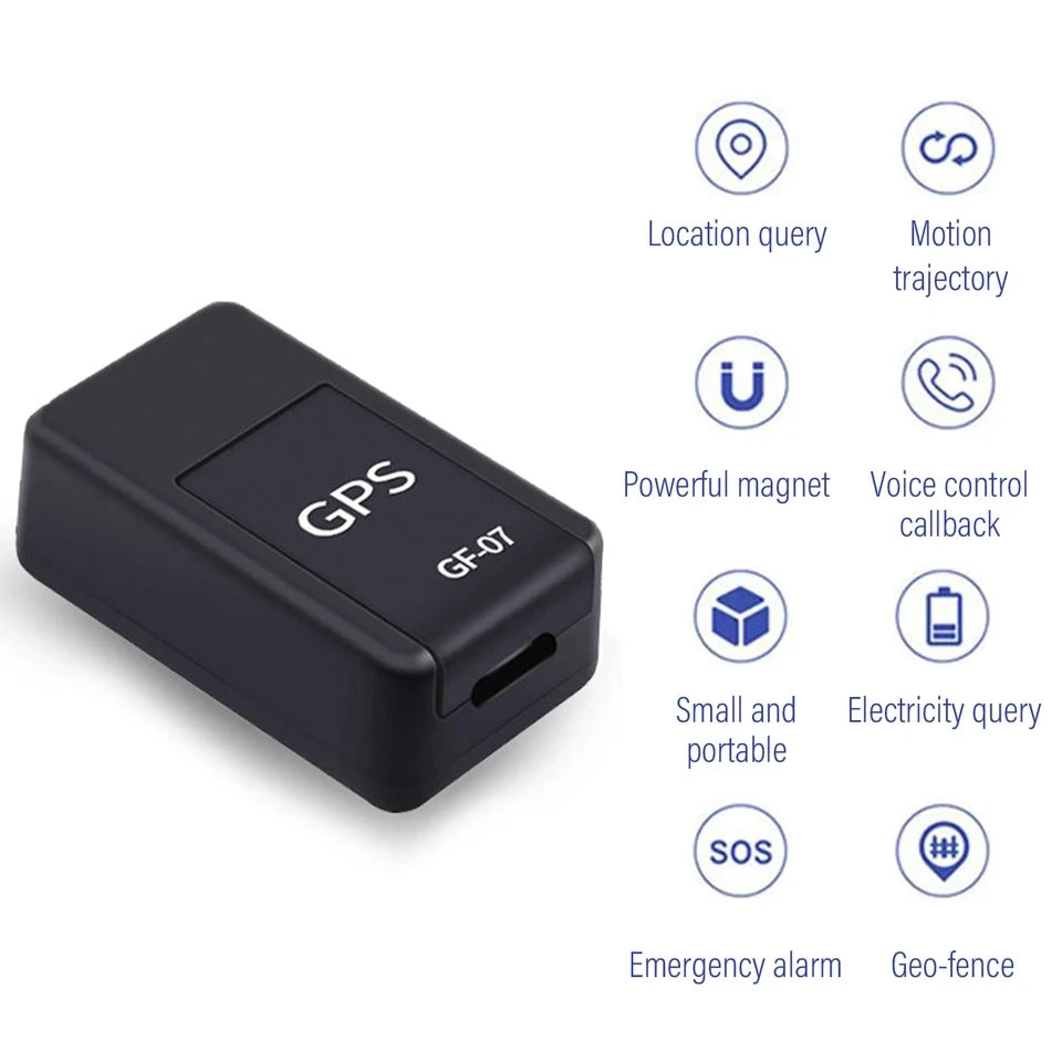 GPS Tracker Silné magnetické sledovanie auta Anti-stratené vybavenie proti krádeži Mini prenosný GPS lokátor s presným polohovaním