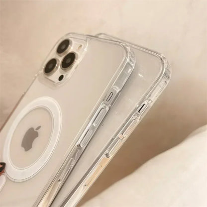 Vanuoxin Original Clear For Magsafe Magnetic Wireless Charging Animation Puzdro na telefón pre iPhone 15 14 13 12 11 Pro Max Cover Case