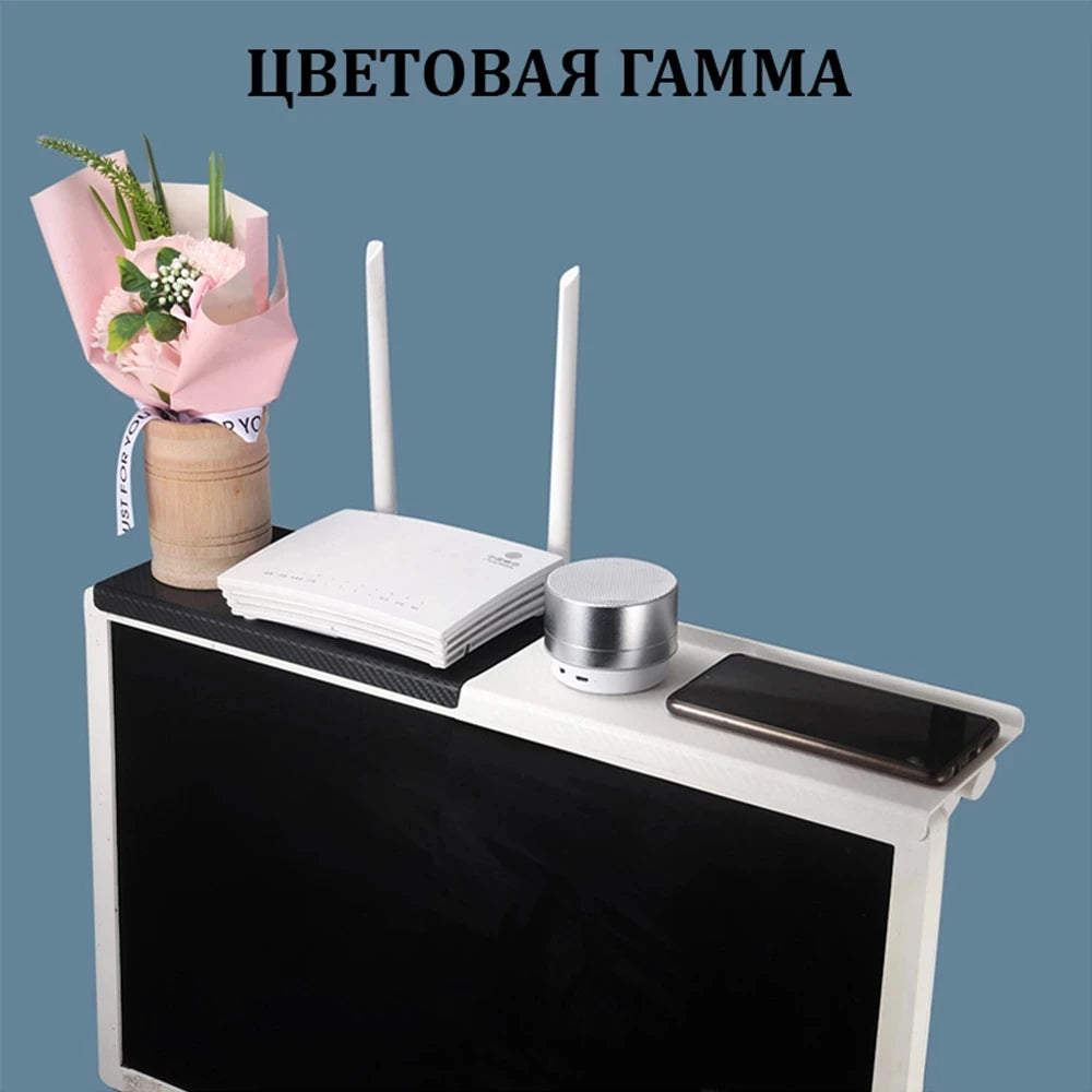 Domáci organizér Nastaviteľná TV obrazovka Horná polička Stojan Počítačový monitor Stolný displej Stojan na TV Stojan Router Úložný držiak Rack