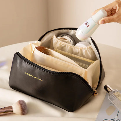 Veľkokapacitná taška na uloženie vankúša, vodeodolná PU koža, prenosná taška na make-up, cestovanie a služobné cesty