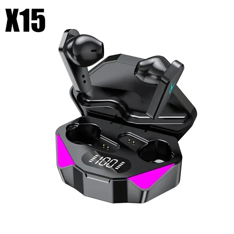 X15 TWS bezdrôtové slúchadlá Bluetooth slúchadlá 65 ms s nízkou latenciou Esport Gaming Headset Gamer s mikrofónom pre Xiaomi iPhone