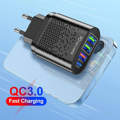 Rýchla USB nabíjačka typu C Rýchle nabíjanie 20 W QC3.0 PD3.0 EU US KR UK AU Nabíjací adaptér pre Iphone 15 Laptop Nabíjačka