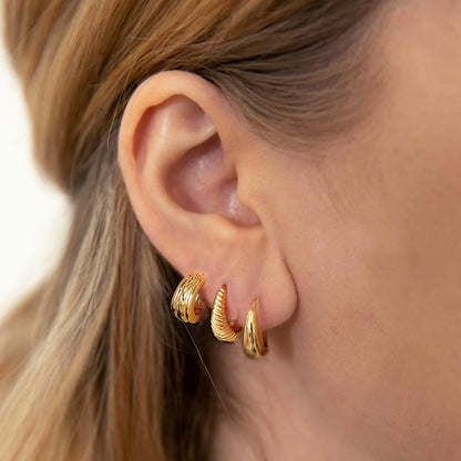 3ks Nové minimalistické medené kovové kruhové náušnice pre ženy Jednoduché kruhové Pánske malé náušnice Punk Unisex Rock Piercing Šperky
