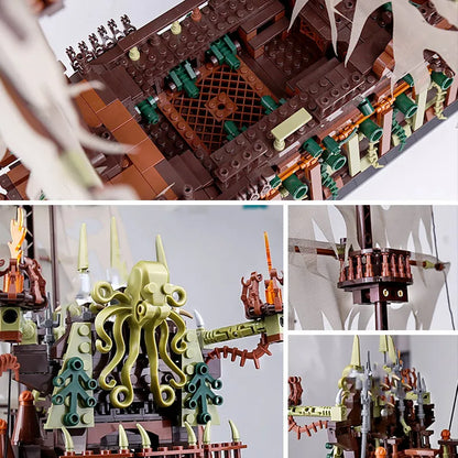 MOLD KING 13138 Stavebnice pirátskych lodí Stavebnica lietajúcich lodí Dutchmans pre dospelých Deti Tehly Hračky Vianočné darčeky