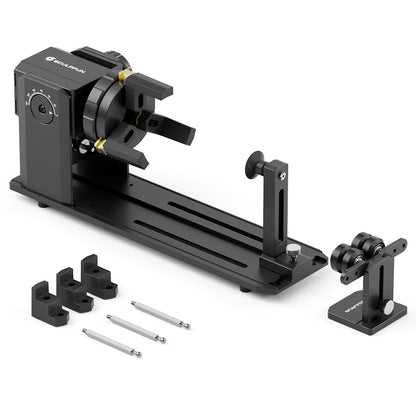 SCULPFUN RA Pro Laser Rotary Module, for Laser Engraving Cylindrical/Irregularly Round Objects, No Roller