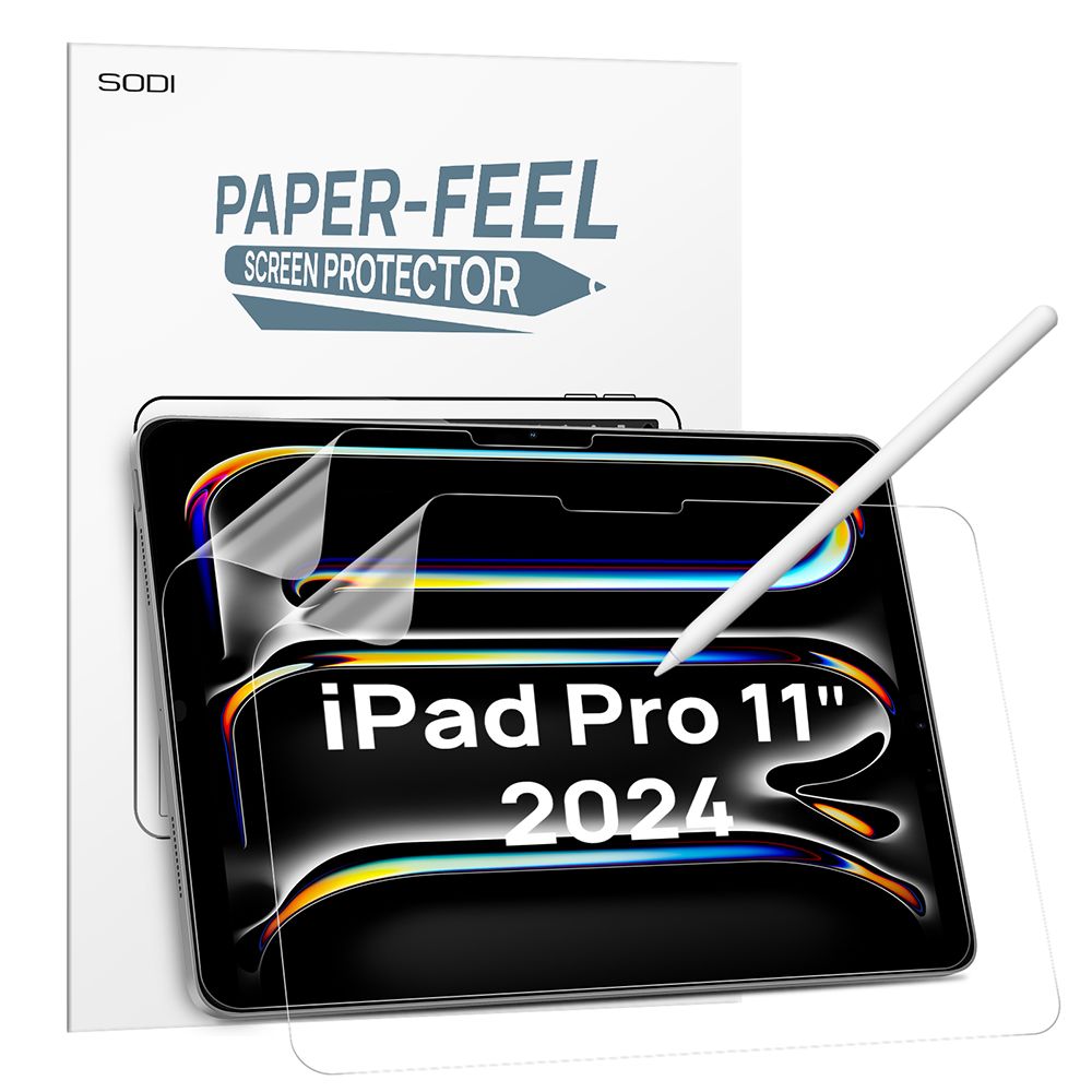 SODI SP05 2-Pack Paper-feel Screen Protector for iPad Pro 11&quot; (5th Gen 2024)