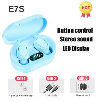 Bezdrôtové slúchadlá E7S TWS Ovládanie slúchadiel Bluetooth Športové slúchadlá Vodotesný mikrofón Hudobné slúchadlá Funguje na všetkých smartfónoch
