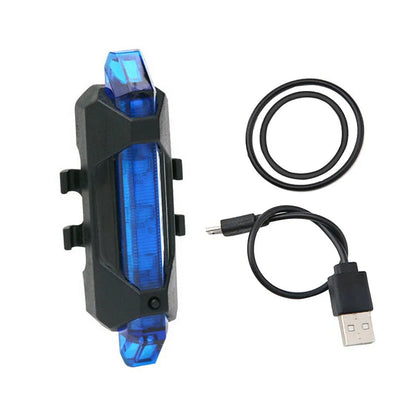Svetlo na bicykel Vodotesné zadné zadné svetlo LED Dobíjacie alebo batériové cyklistické prenosné svetlo v štýle USB