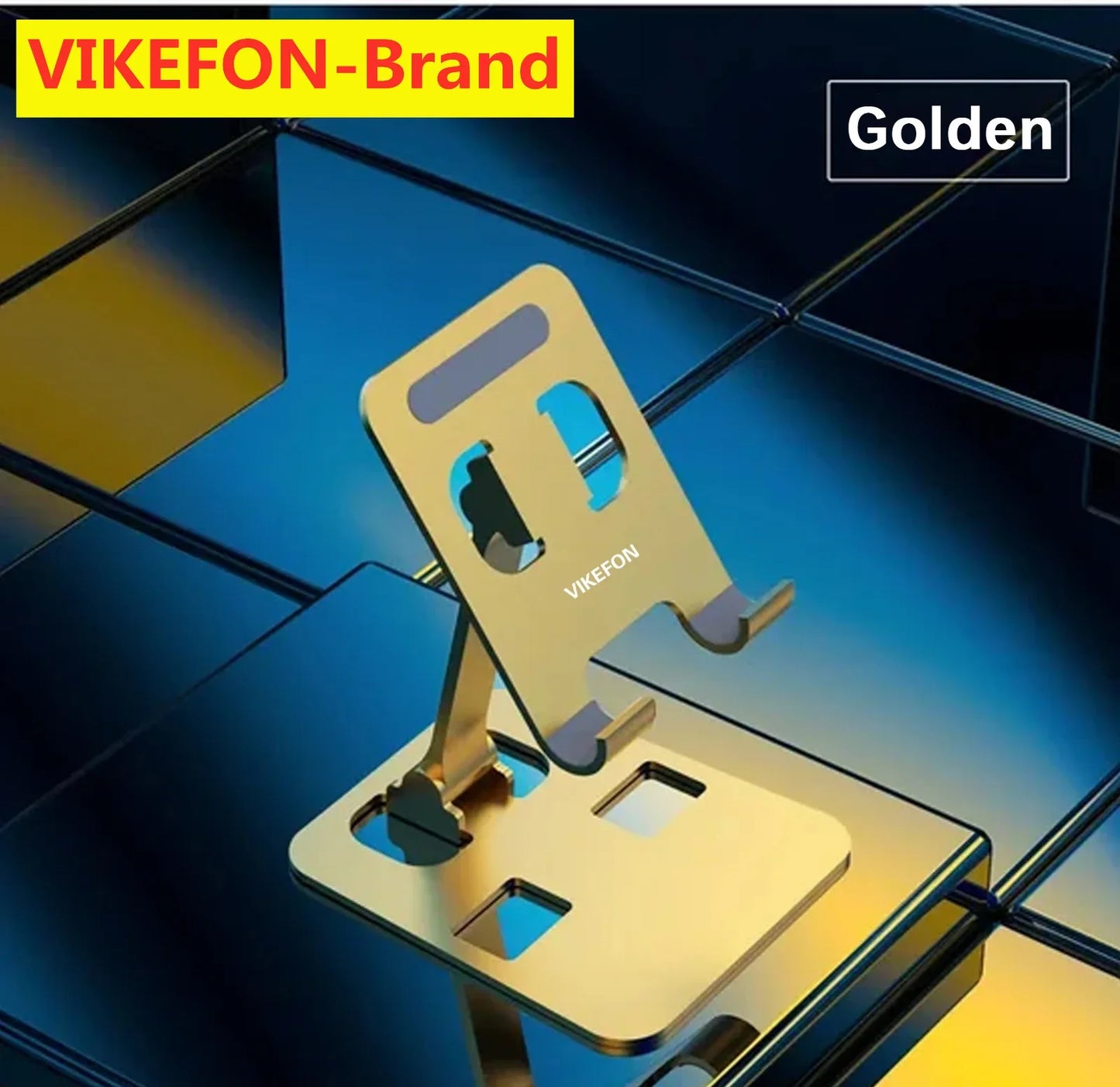 VIKEFON Aluminium Alloy Prenosný držiak na tablet pre iPad Nastaviteľný Flexibilný skladací Lazy Desktop Live Držiak na mobilný telefón