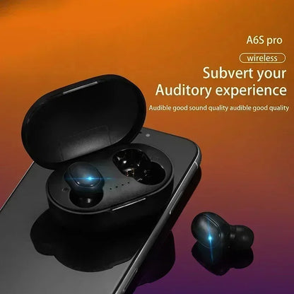 A6S TWS Headset Bezdrôtové slúchadlá Bluetooth slúchadlá Športové stereofónne slúchadlá Bluetooth slúchadlá pre Xiaomi Huawei