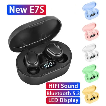 Bezdrôtové slúchadlá E7S TWS Ovládanie slúchadiel Bluetooth Športové slúchadlá Vodotesný mikrofón Hudobné slúchadlá Funguje na všetkých smartfónoch