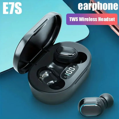 Bezdrôtové slúchadlá E7S TWS Ovládanie slúchadiel Bluetooth Športové slúchadlá Vodotesný mikrofón Hudobné slúchadlá Funguje na všetkých smartfónoch