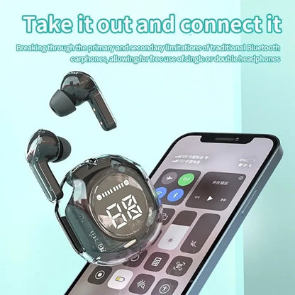 Bezdrôtové slúchadlá do uší T8 PRO Tws Bluetooth s digitálnym LED displejom pre slúchadlá Xiaomi Huawei iPhone