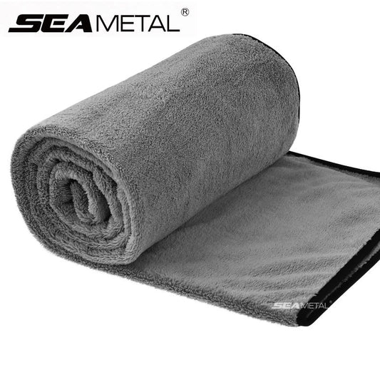 SEAMETAL mikrovláknová utierka na umývanie auta 100 x 40 cm utierky na čistenie auta nepúšťajúce vlákna Ultra mäkká sušiaca handrička Nástroje na čistenie auta