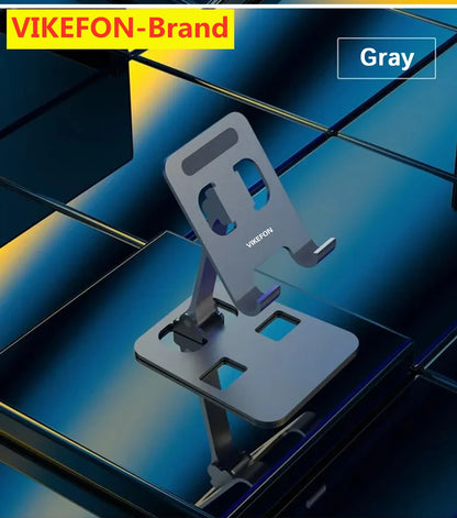 VIKEFON Aluminium Alloy Prenosný držiak na tablet pre iPad Nastaviteľný Flexibilný skladací Lazy Desktop Live Držiak na mobilný telefón