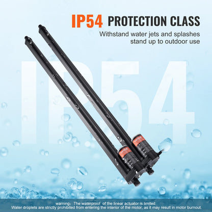 VEVOR 2PCS 12V lineárny ovládač 1000N 30-palcová súprava elektrického lineárneho ovládača motora IP54 Ochrana pre domáci TV stolík na zdvíhanie pohovky
