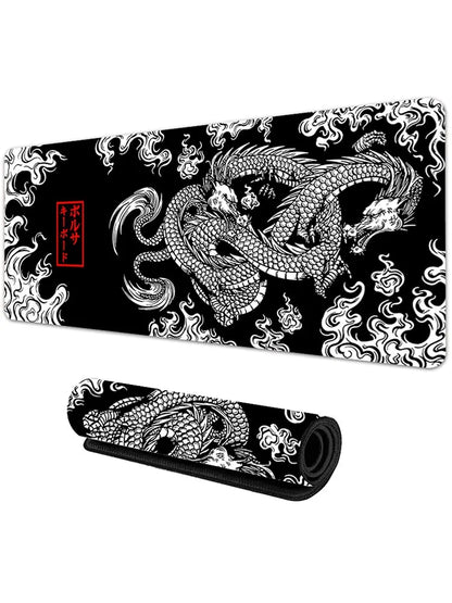 Japonský drak veľká herná podložka pod myš XXL klávesnica podložka pod myš pre hráčov na stôl Speed ​​Desk Mat Anime 900x400 700X300 podložka pod myš