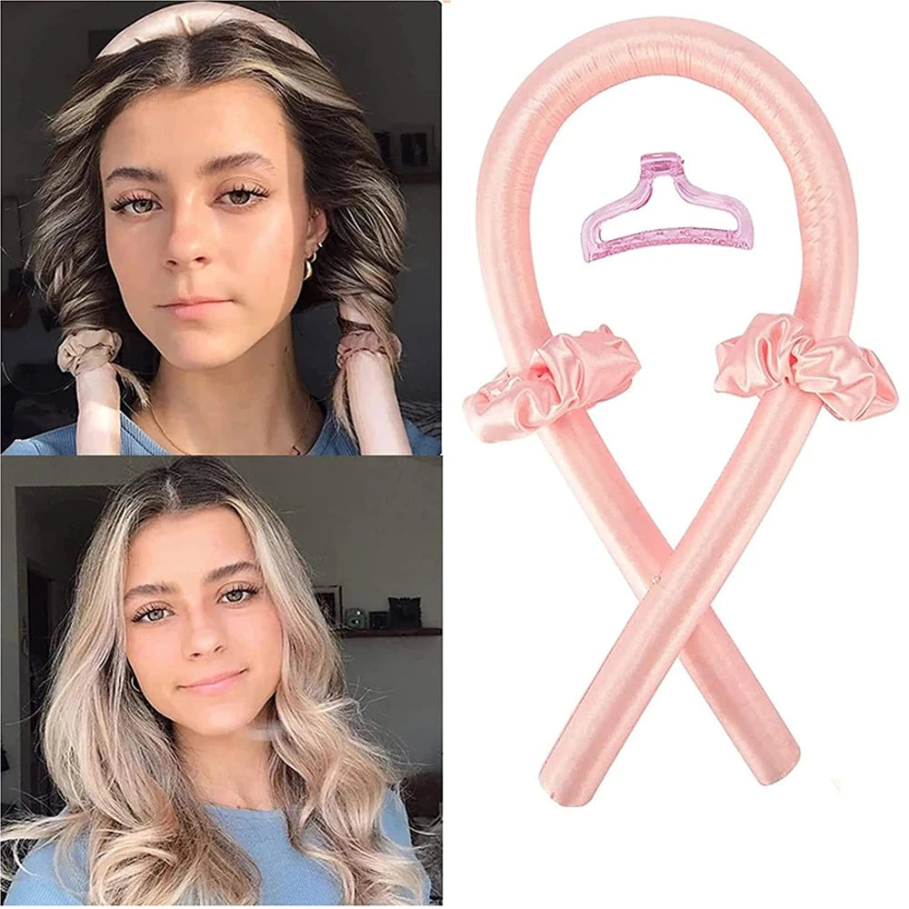 Čelenka na kulmu bez tepla Bez tepla Hodvábne kučery Kulma na vlasy Stuha Natáčky na vlasy Uspávacia mäkká čelenka Nástroje na úpravu vlasov