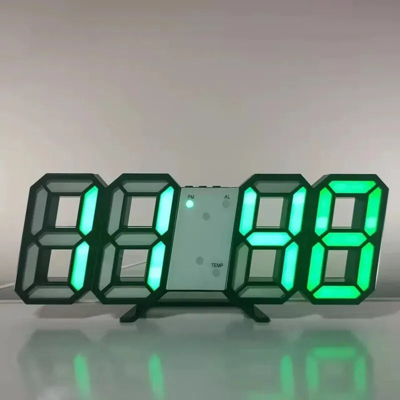 3D mini hodiny LED digitálne nástenné hodiny Stolové hodiny Elektronický budík Hodiny do obývačky Nástenné hodiny pre domácich majstrov