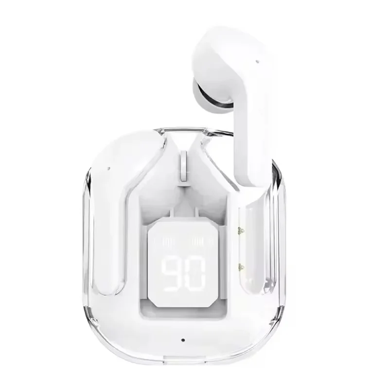 Originálne T2 bezdrôtové Bluetooth slúchadlá Transparentné HIFI slúchadlá LED Power Digital Display Stereo Sound slúchadlá pre Xiaomi