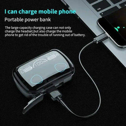 Originálne slúchadlá M10 Bezdrôtové Bluetooth slúchadlá do uší Športové stereo slúchadlá s potlačením hluku Mikrofón Reproduktor Caixa De Som Gamer
