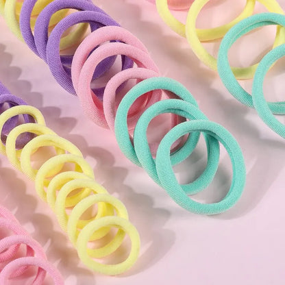 250/300 ks Dievčenské farebné gumičky do vlasov Súprava Nylonová elastická gumička Detský držiak do chvosta Scrunchies Detské vlasové doplnky