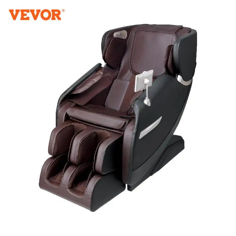 Masážne kreslo VEVOR – celotelové kreslo s nulovou gravitáciou s viacerými automatickými režimami 3D vyhrievanie Shiatsu Bluetooth reproduktor na nožičkách