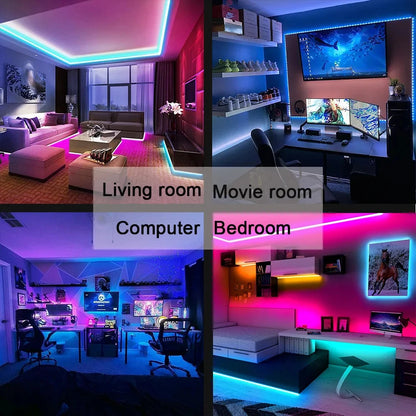 5V RGB 5050 LED svetelný pás USB infračervené diaľkové ovládanie Flexibilná lampa Páska Páska Dióda Pre Festival Party TV Stôl Spálňa