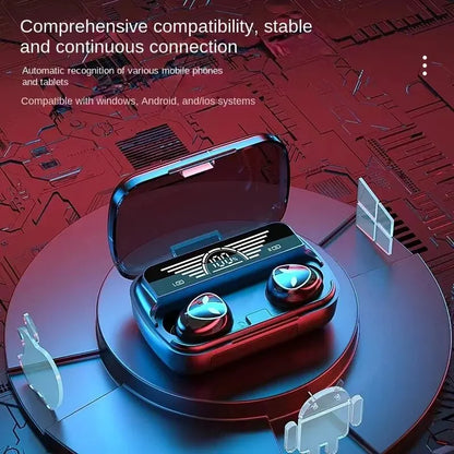 M20 Earbuds TWS Slúchadlá s inteligentným dotykovým ovládaním Bezdrôtové slúchadlá kompatibilné s Bluetooth Vodotesný LED displej s mikrofónom