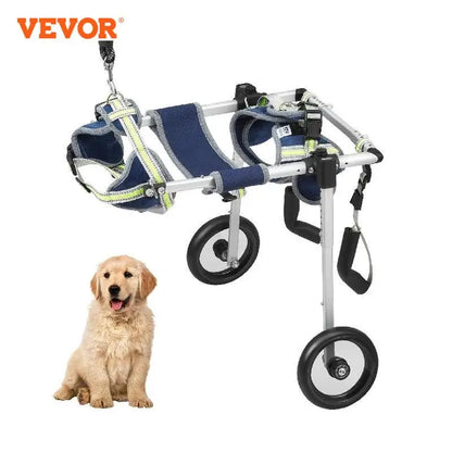 VEVOR 2-kolesový invalidný vozík pre psov na zadné nohy Invalidný vozík pre domáce zvieratá Vozík pre psov/vozík pre zranených zdravotne postihnutých ochrnutie zadná končatina slabé domáce zviera