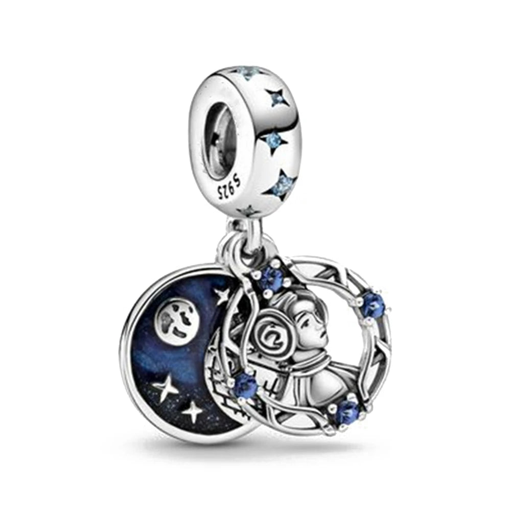 Disney Stitch Marvel Rescuer Korálky Star Charms Wars pre originál Pandora 925 mincový strieborný náramok náhrdelník pre ženy šperky