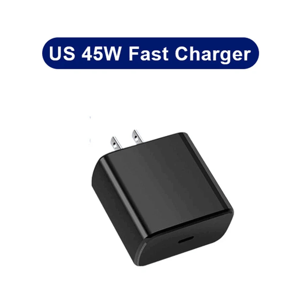 PD 45W USB C nabíjačka Super rýchly nabíjací adaptér pre Samsung Galaxy S22 S23 S24 Ultra Note 20 Nabíjačka mobilného telefónu typu C kábel