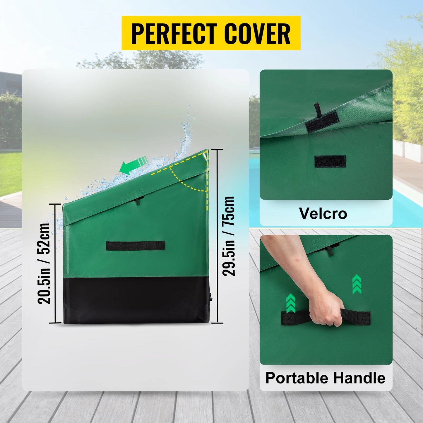 VEVOR Vonkajší úložný box Patio Deck Box 100/150/230 galónov Vodotesná PE plachta Terasový a záhradný nábytok Dom a záhrada