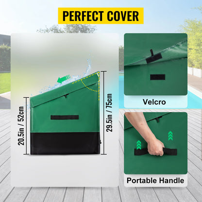VEVOR Vonkajší úložný box Patio Deck Box 100/150/230 galónov Vodotesná PE plachta Terasový a záhradný nábytok Dom a záhrada